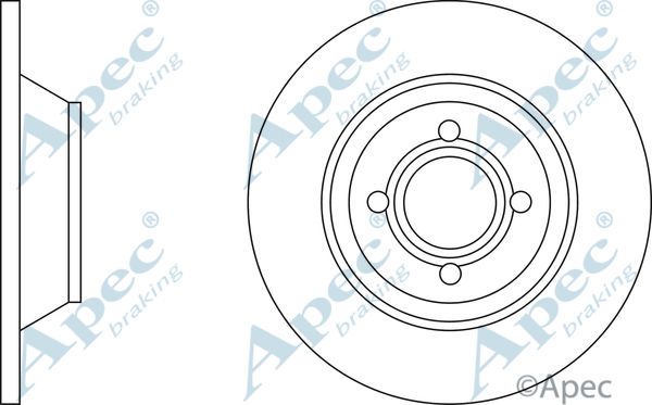 APEC BRAKING Тормозной диск DSK630